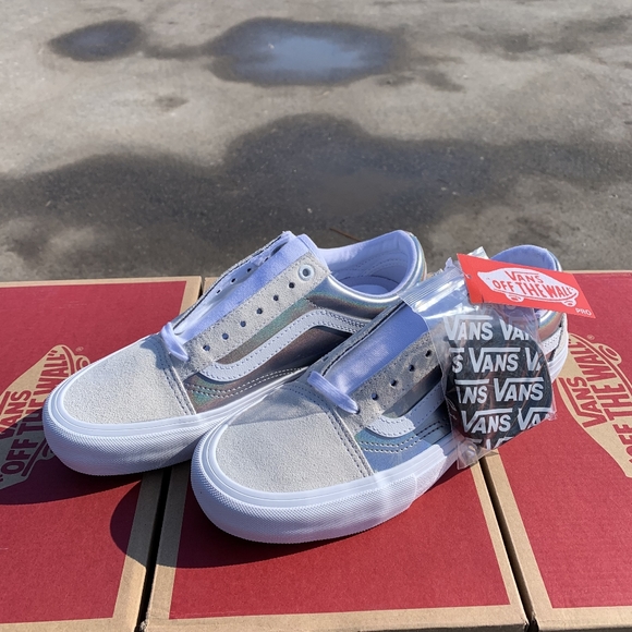 Vans Shoes - Van's Old Skool Pro Silver Rainbow Various Sizes